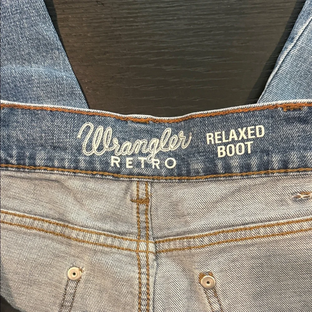 Wrangler Men's Light Blue Straight Jeans - Picture 5 of 6